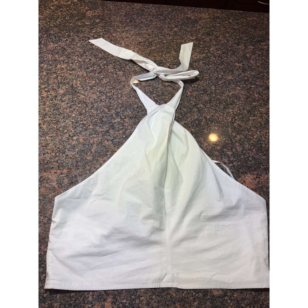 Staud 100% Cotton Halter Side Zipper Size 14 NWT - Picture 9 of 16